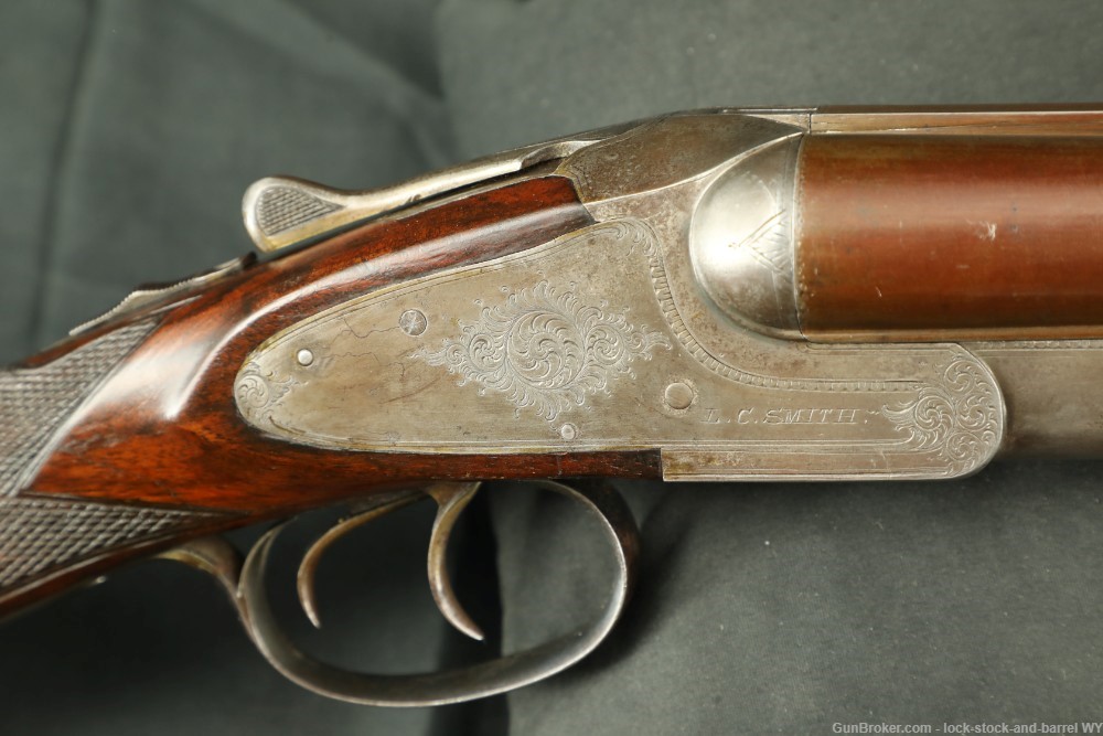 L.C. Smith Quality No. 3 Hammerless 28" 12 GA SXS Shotgun, 1891 Antique-img-27