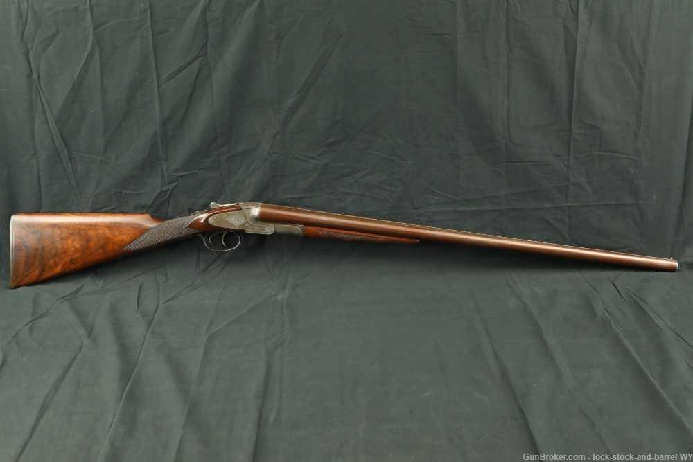 L.C. Smith Quality No. 3 Hammerless 28" 12 GA SXS Shotgun, 1891 Antique-img-3
