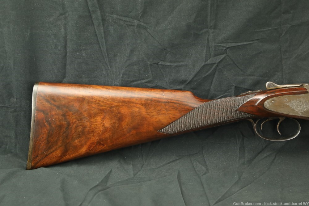 L.C. Smith Quality No. 3 Hammerless 28" 12 GA SXS Shotgun, 1891 Antique-img-4
