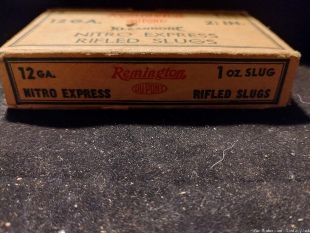 Vintage Remington 12GA slugs full box! Free Shipping!-img-2