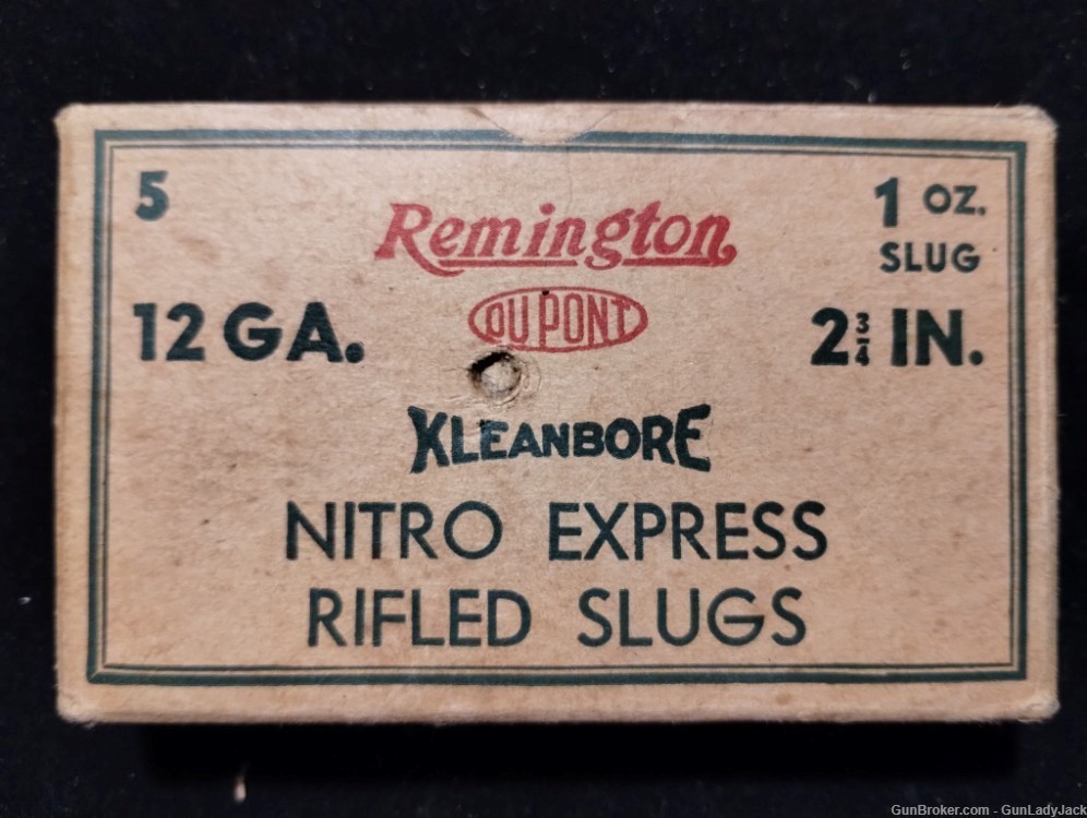 Vintage Remington 12GA slugs full box! Free Shipping!-img-0