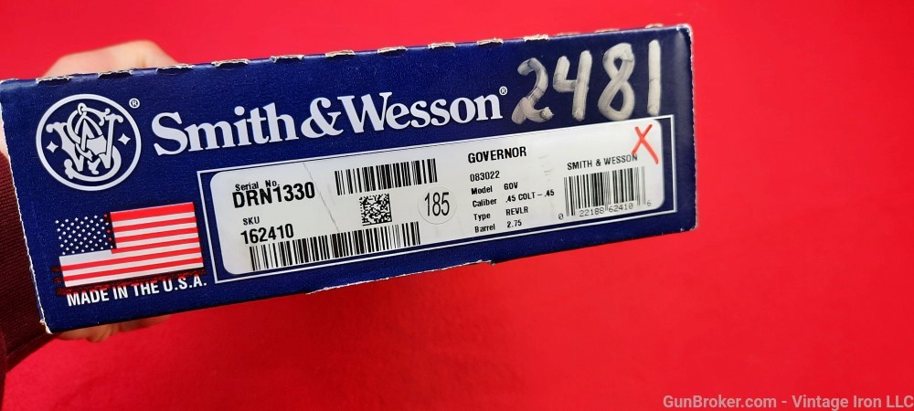Smith and Wesson Governor *162410* with 2.75" barrel .45LC/.45acp/.410 NIB!-img-2