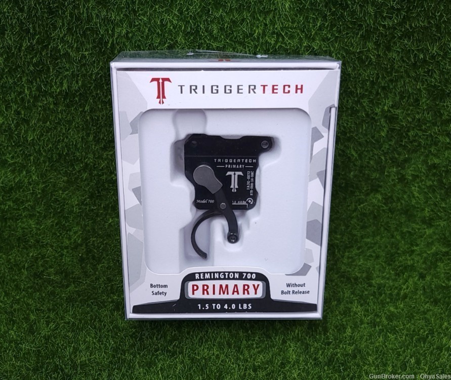 TriggerTech Remington 700 Primary Single Stage Trigger, Black, Curved-img-0