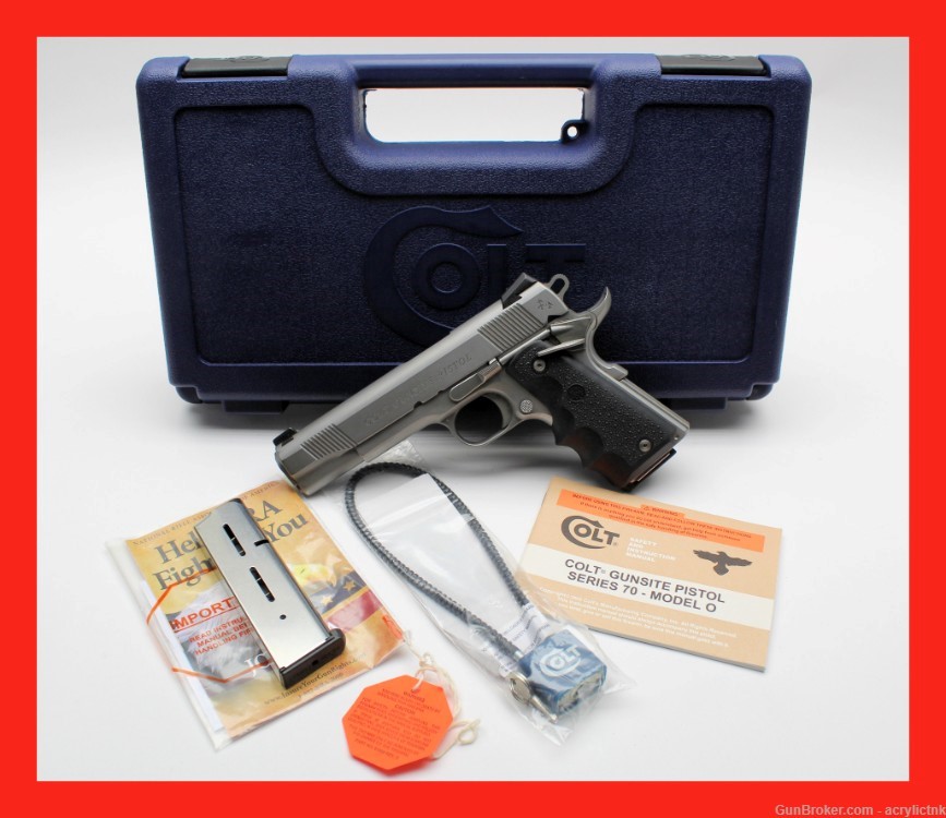 Colt Gunsite Pistol SS 2012 Box Rare 45acp $.01 Penny High Bidder Wins It!-img-0