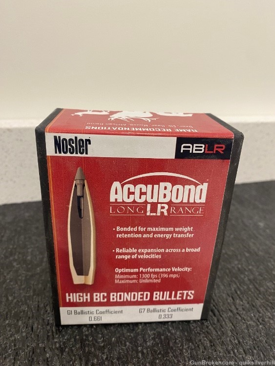New Nosler Accubond Long Range 30 Cal .308” 210 Gr ABLR Bullets-img-1