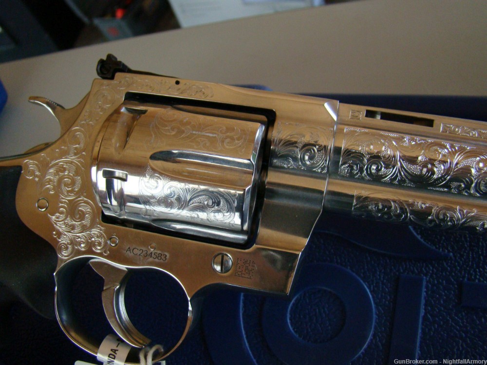 Colt Anaconda .44 MAG 8" Revolver Engraved SS 44 Snake Special Edition NEW!-img-12