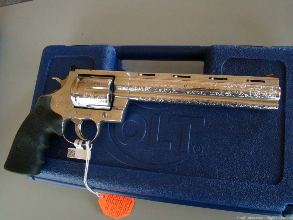 Colt Anaconda .44 MAG 8" Revolver Engraved SS 44 Snake Special Edition NEW!-img-10