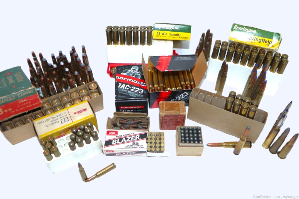 Centerfire Ammunition Lot  (300+) and Brass (80) for Reloading/Components-img-0