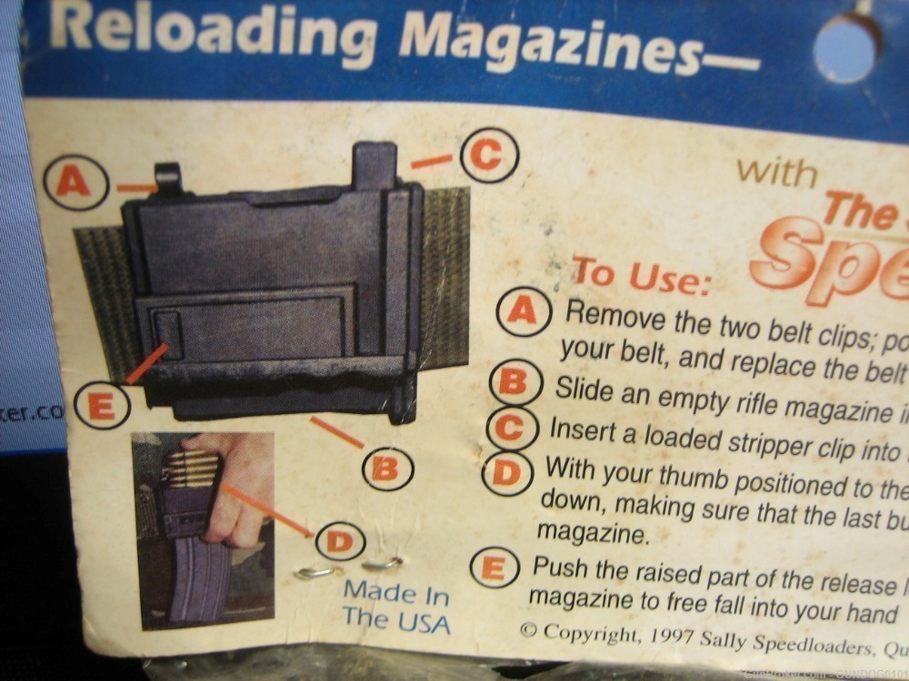 1997 THE SALLY SPEEDLOADER FOR ALL AR-15 RIFLE MAGS-img-3