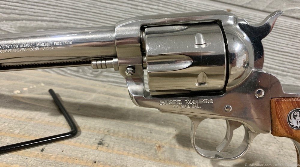 Ruger Vaquero Single Action Revolver .44 Magnum 7.5” Barrel 1995-img-10