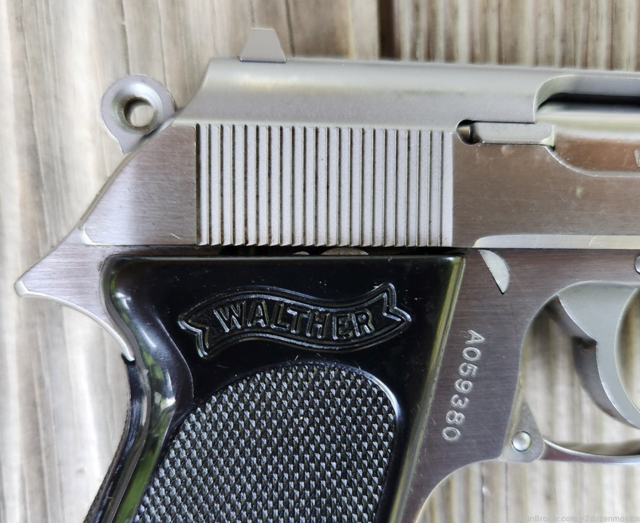 Walther PPK 380 ACP Stainless 9MM Kurz Pistol Germany Interarms-img-8