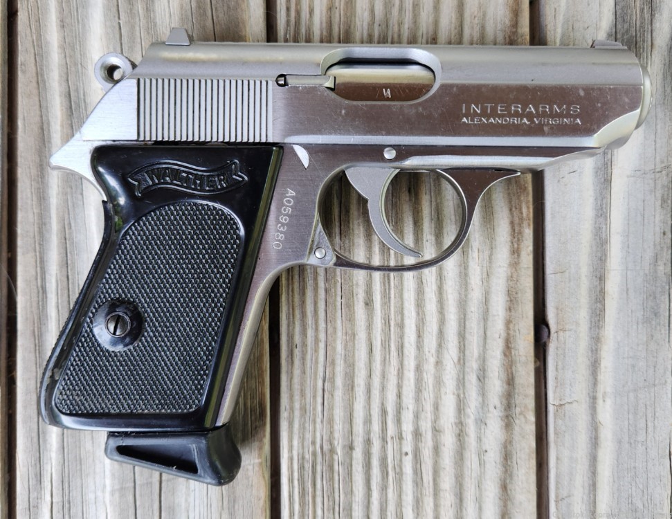 Walther PPK 380 ACP Stainless 9MM Kurz Pistol Germany Interarms-img-7