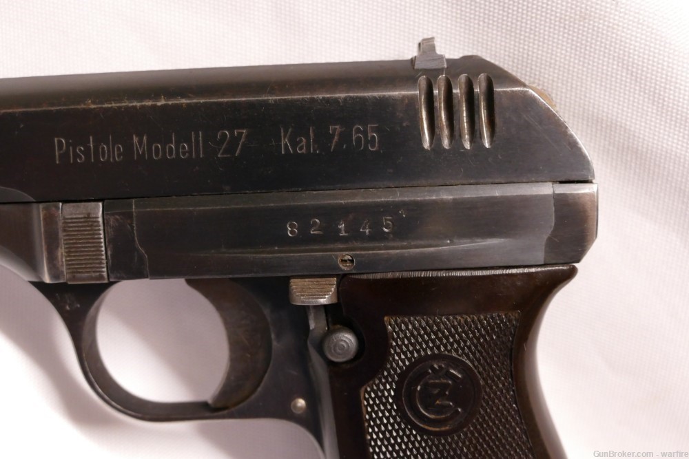 Original WWII German Police CZ 27 Pistol Rig cal. 32-img-2