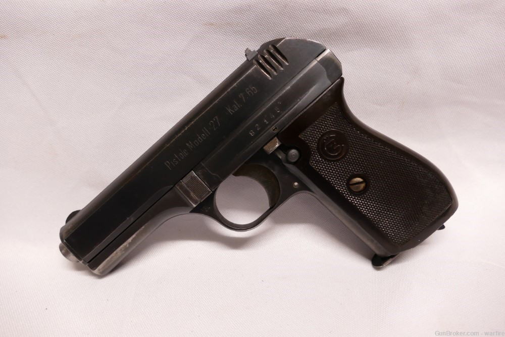 Original WWII German Police CZ 27 Pistol Rig cal. 32-img-1