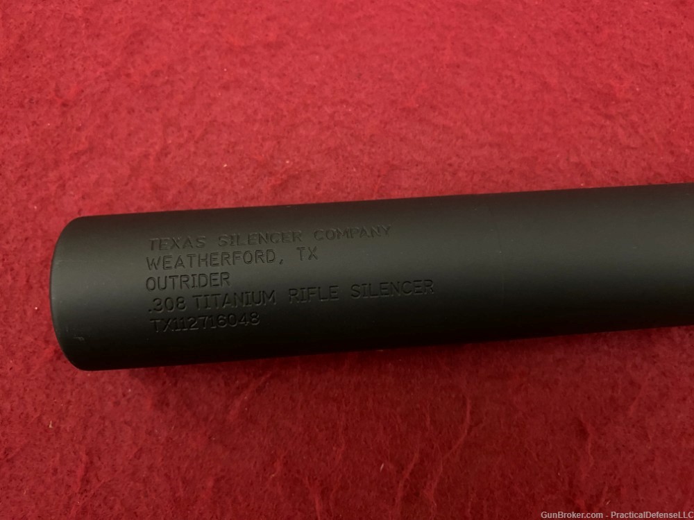 New Texas Silencer Outrider 300 mag Direct Thread 5/8x24 Silencer Titanium-img-2