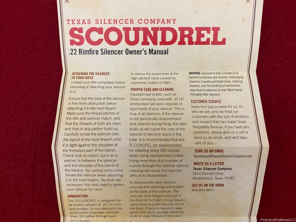New Texas Silencer Scoundrel .22 Rimfire Silencer, rated for all rimfires  -img-17