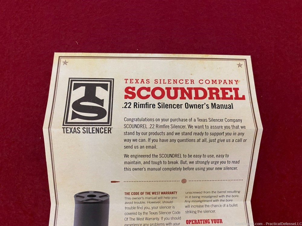 New Texas Silencer Scoundrel .22 Rimfire Silencer, rated for all rimfires  -img-13