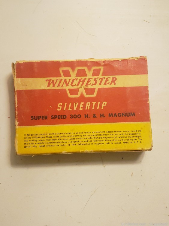 300 h&h mag magnum ammo ammunition full box 20 rounds Winchester silvertip-img-0