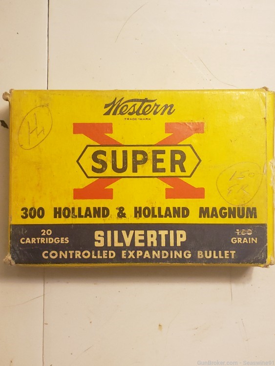 300 h&h mag magnum ammo ammunition full box 20 rounds Winchester silvertip-img-0