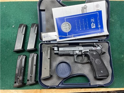 Beretta M9A1 92fs Railed 9mm USA made w/ 6 magazines & orig box