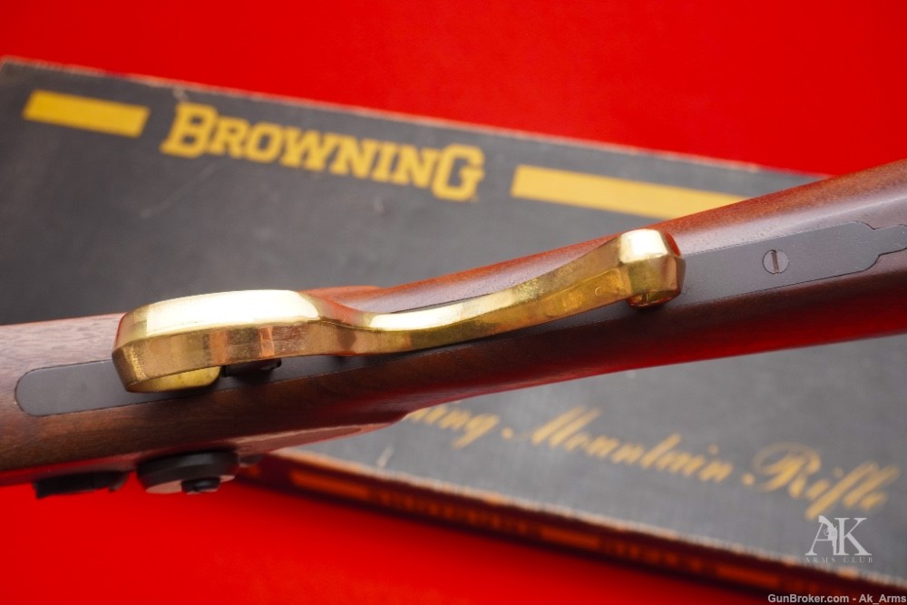 Browning Mountain Rifle Brass Model .54 Cal Rifle In Box Unfired Collector!-img-13