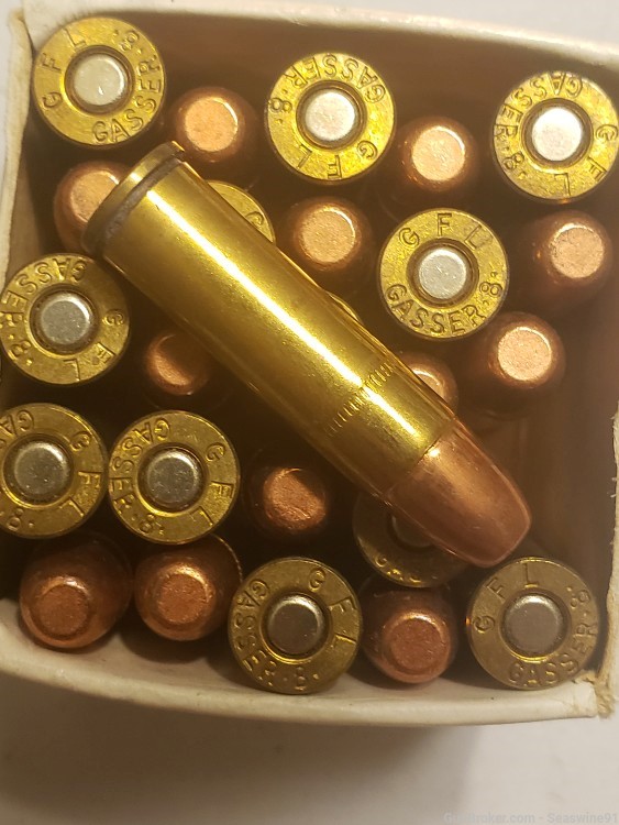 8mm gasser 8.1 French model 98 revolver ammo ammunition full box 25 rounds-img-1