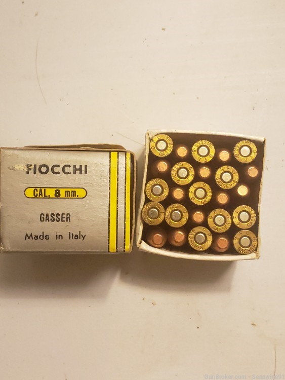8mm gasser 8.1 French model 98 revolver ammo ammunition full box 25 rounds-img-0
