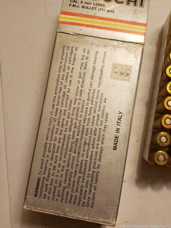 8mm lebel French revolver full box 50 +1 rounds ammo ammunition-img-4