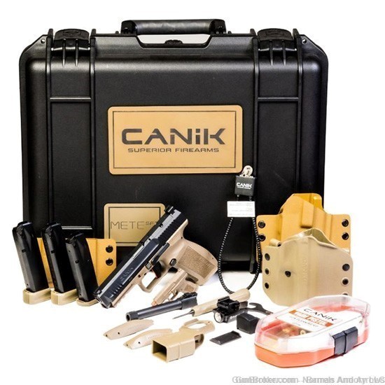 CANIK TP9 METE SFT BLACK/FDE 9mm Four Magazines LOADOUT PKG-img-0