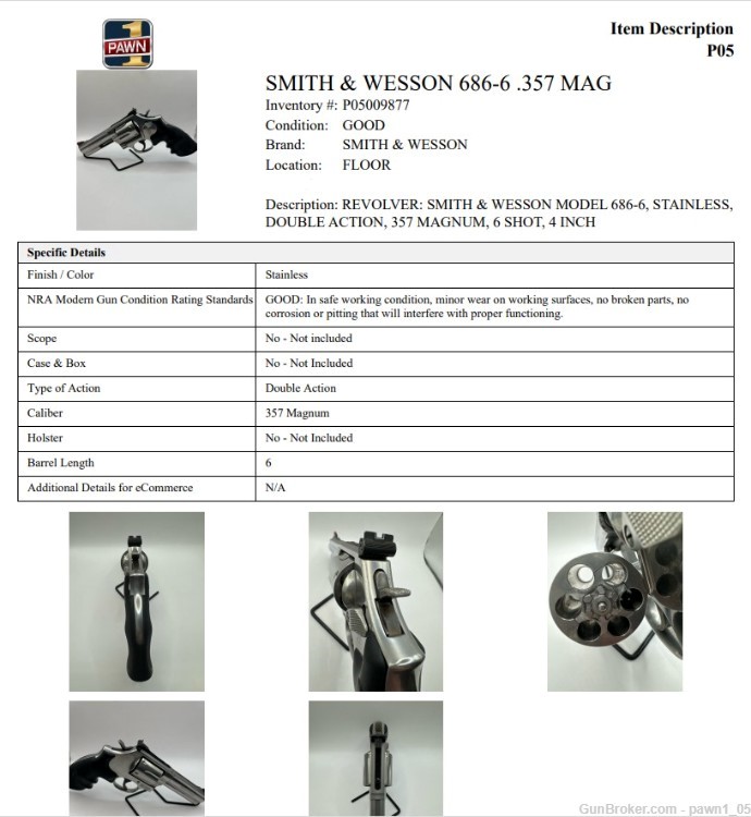 SMITH & WESSON 686-6 .357 MAG-img-4