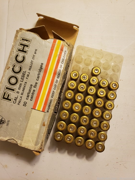 8mm lebel French revolver 36 pieces empty brass ammo ammunition reloading-img-0