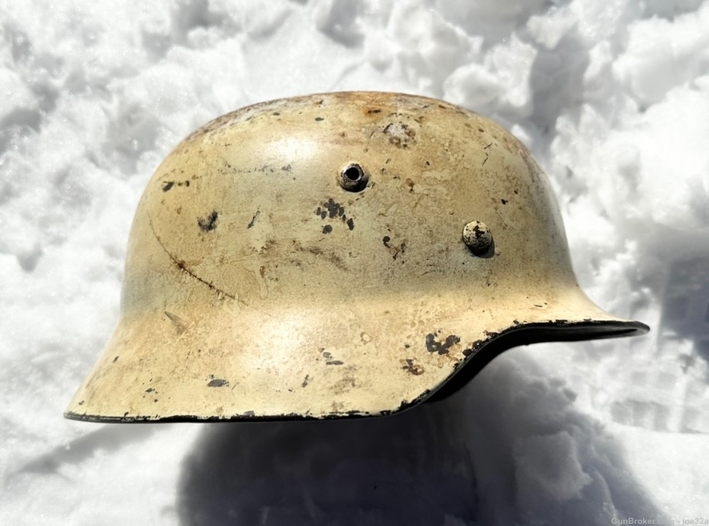 WW2 German Eastern Front Winter Camo M35 Helmet WWII uniform heer army -img-5