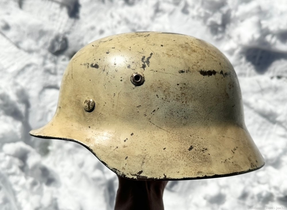 WW2 German Eastern Front Winter Camo M35 Helmet WWII uniform heer army -img-4