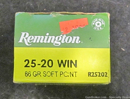 50 PC Remington Guaranteed Once Fired 25-20 Brass - Flat Rate Ship-img-0