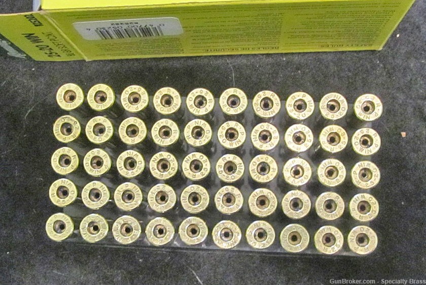 50 PC Remington Guaranteed Once Fired 25-20 Brass - Flat Rate Ship-img-1