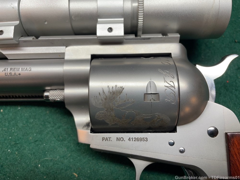 Freedom Arms Model 83 410 GNR 6" custom revolver w/ Silver Leupold M8 2x ER-img-2