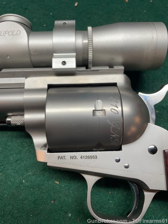 Freedom Arms Model 83 410 GNR 6" custom revolver w/ Silver Leupold M8 2x ER-img-3