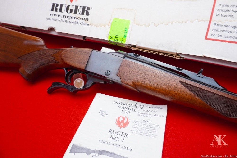 2015 Ruger No. 1 RSI .257 Roberts Full Mannlicher Stock In Box Collector!-img-6