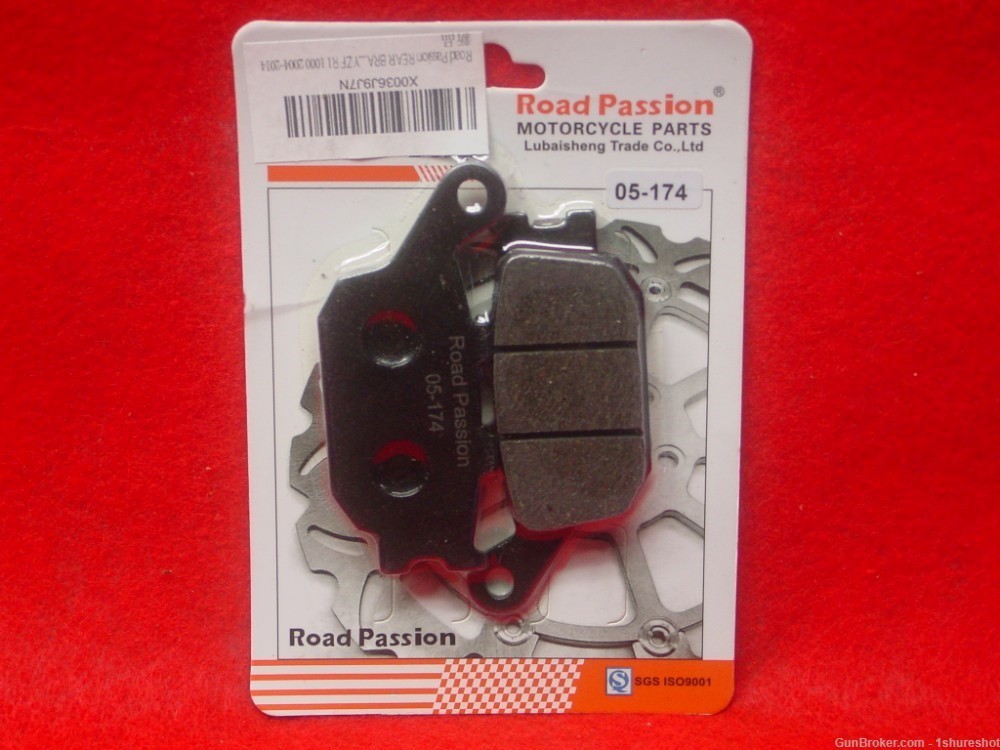 ROAD PASSION Motorcycle Rear Disc Brake Pads YAMAHA YZF-R1 1000 2004-2014-img-0