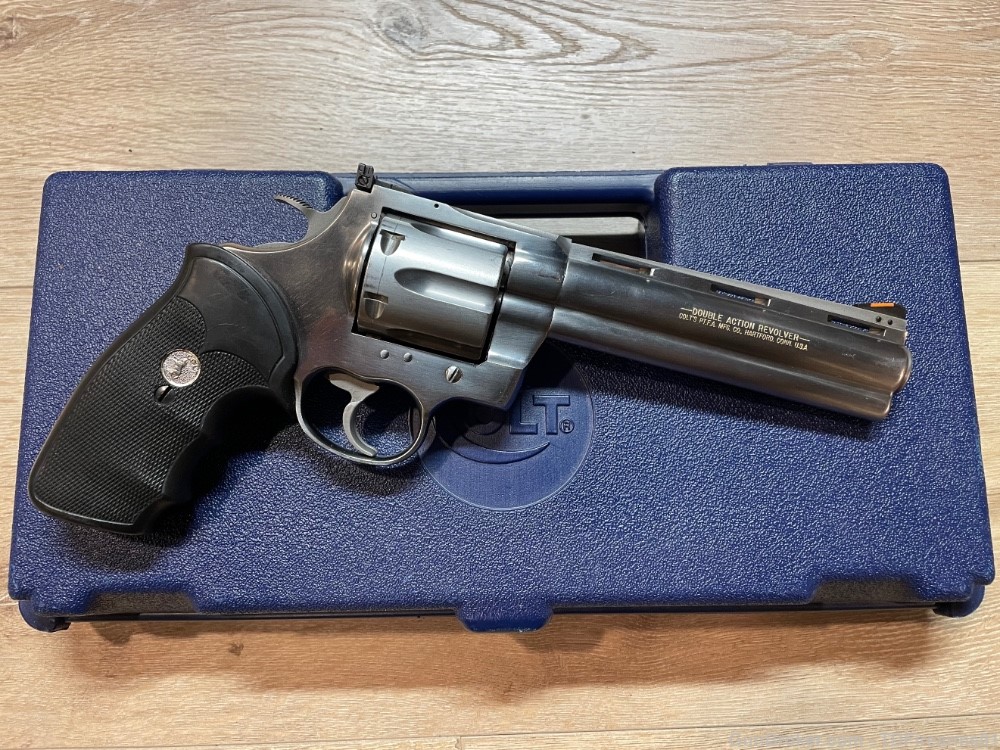 Colt Anaconda .44 magnum revolver 6" old style 90s era w/ original box-img-3