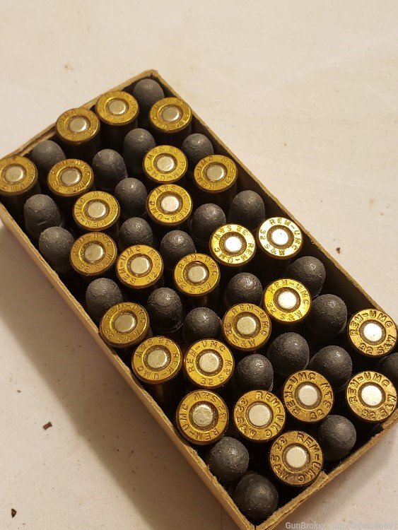 Dogbone box Remington 32 s&w smith Wesson ammo ammunition full nice!-img-6