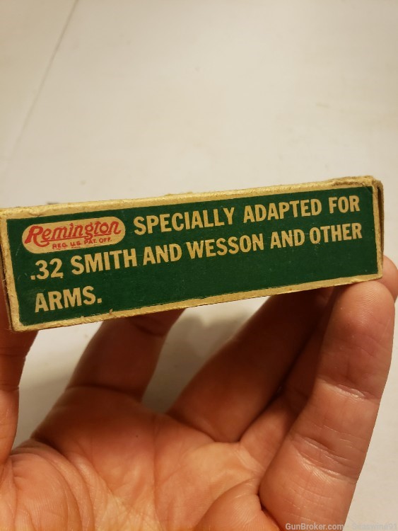 Dogbone box Remington 32 s&w smith Wesson ammo ammunition full nice!-img-4
