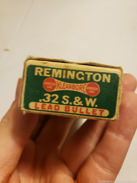 Dogbone box Remington 32 s&w smith Wesson ammo ammunition full nice!-img-3