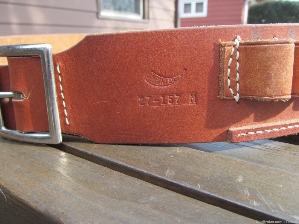Hunter Leather Shotshell Belt #27-157 MED 20 GA-img-0