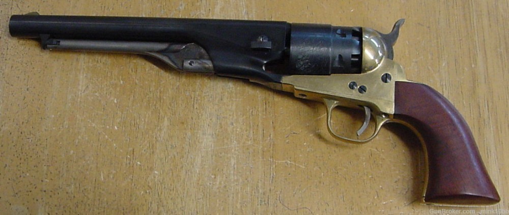 Italy Blackpowder 44Cal. Percussion Revolver -img-0