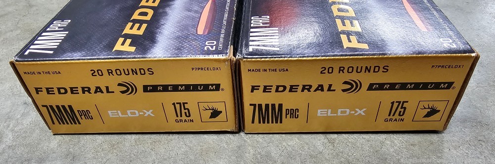 30rds Federal 175gr ELD-X ELDX Hornady 7mm PRC 7PRC Nickel 7-img-0