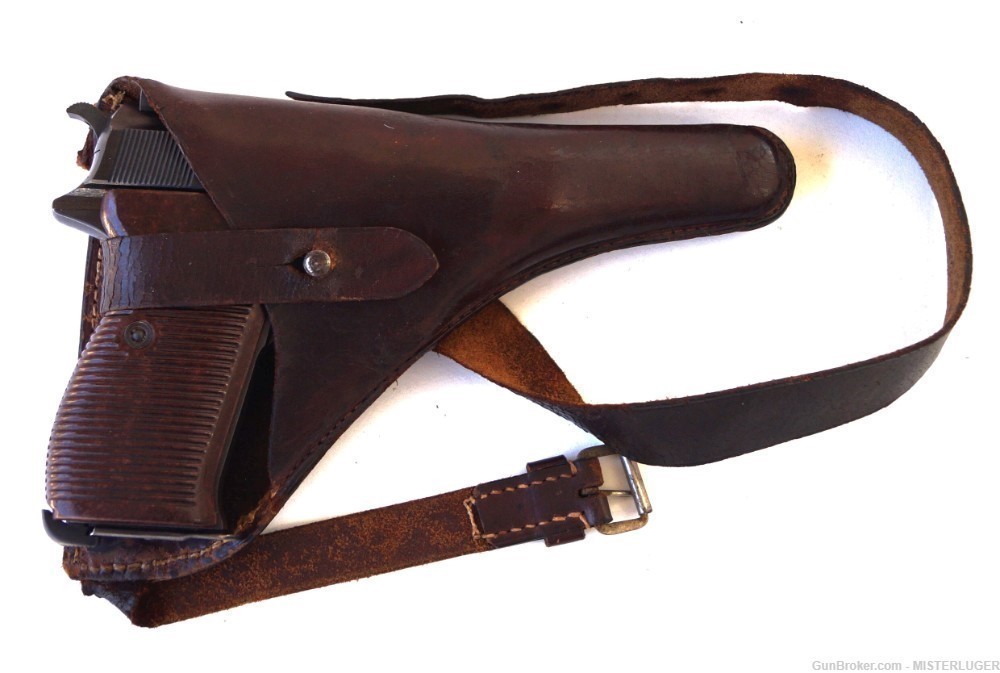 44 BYF (MAUSER) P38 WITH DEATH HEAD HOLSTER-img-0