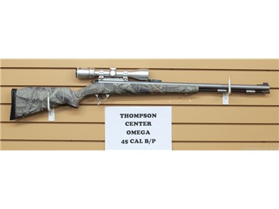 THOMPSON CENTER OMEGA In Line Muzzleloader 45 CAL STAINLESS VERY RARE MINT
