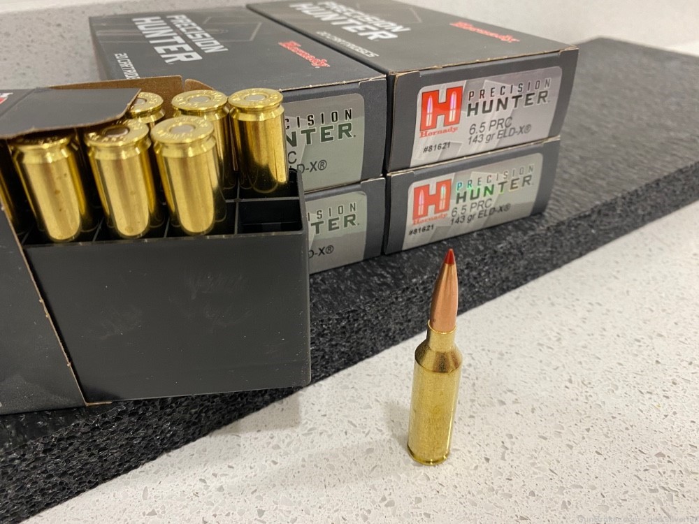 100 Rounds Factory New Hornady Precision Hunter 6.5 PRC 143 Gr ELD-X-img-4
