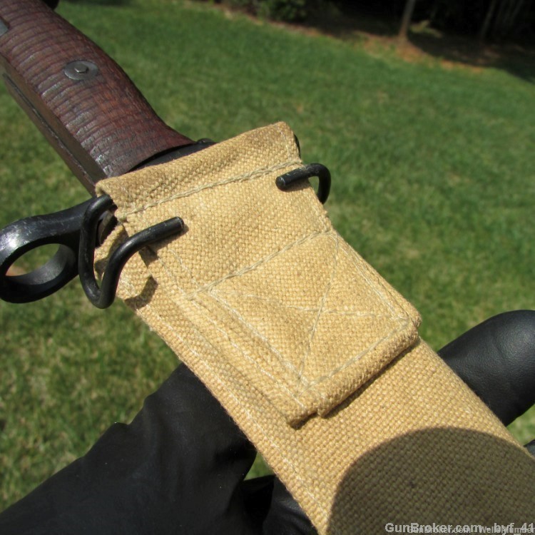 US SPRINGFIELD ARMORY MODEL 1905 BAYONET WITH CANVAS SCABBARD DATED 1914-img-14